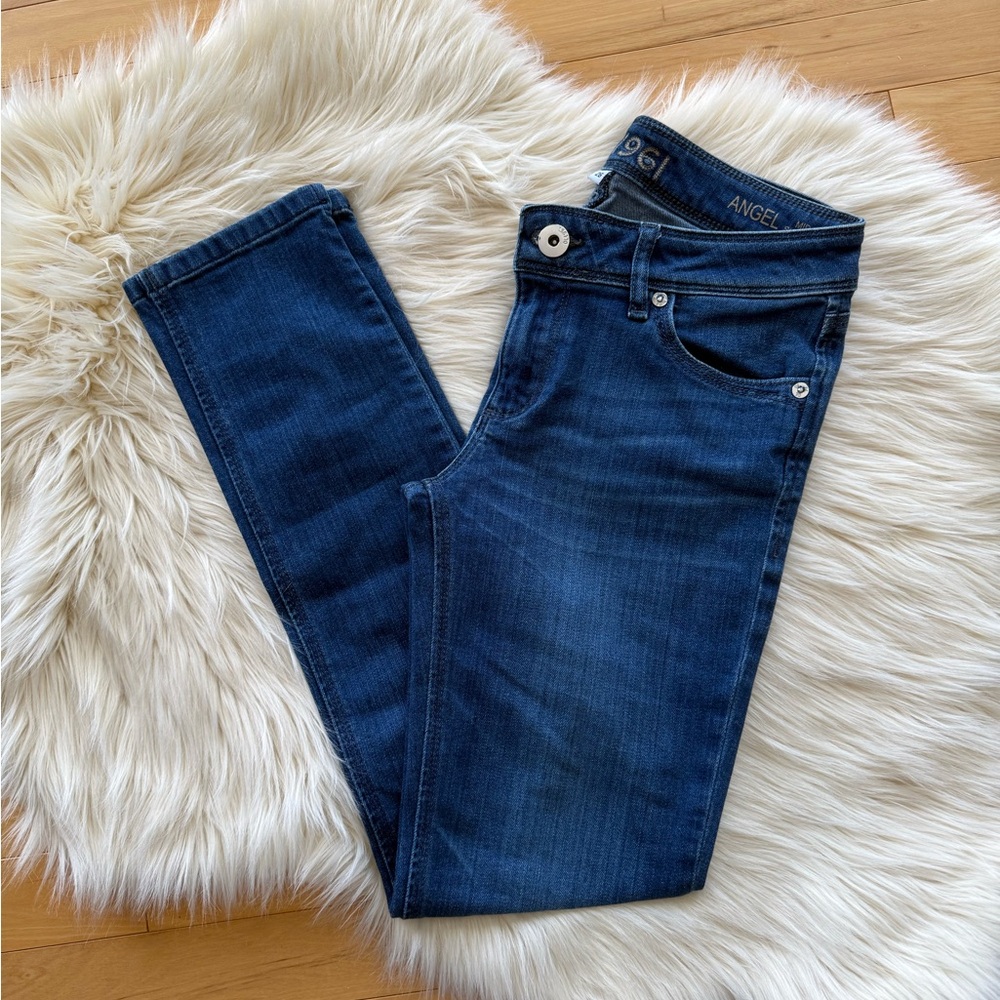 DL1961 Women's Blue ANGEL Mid-Rise Skinny Ankle Jeans